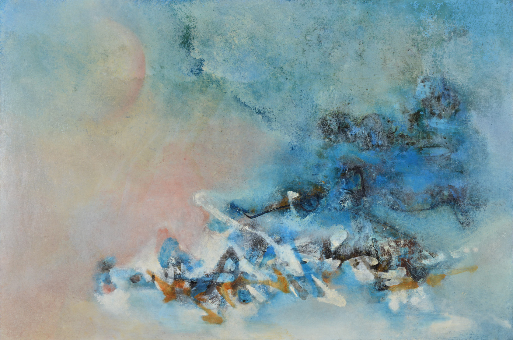 謝景蘭（1921 - 1995） 逼近太陽 布本油畫 130 x 194 cm 1990.jpg