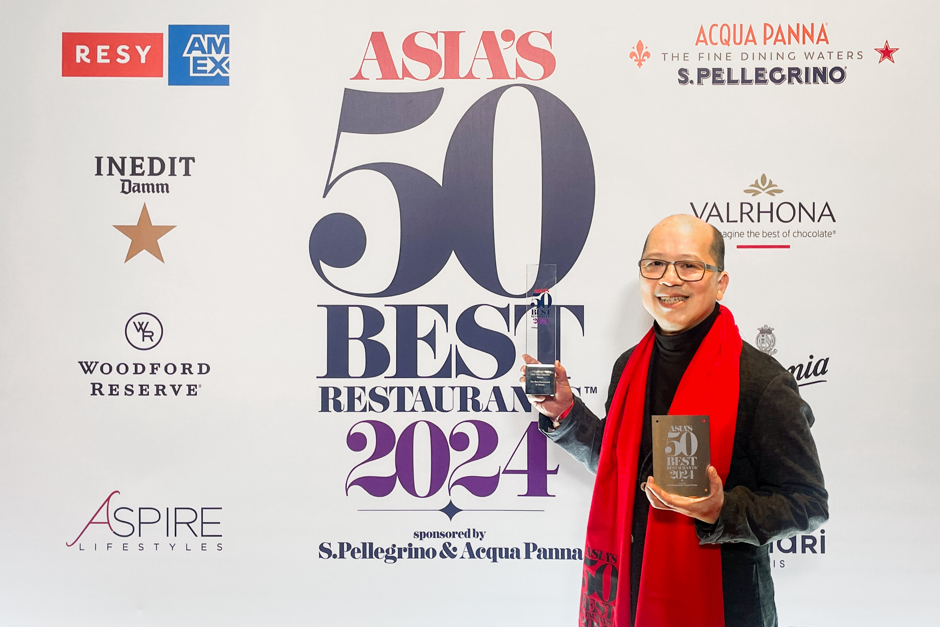 1. Chef Tam Kwok Fung at the Asia's 50 Best Awards Ceremony.JPG